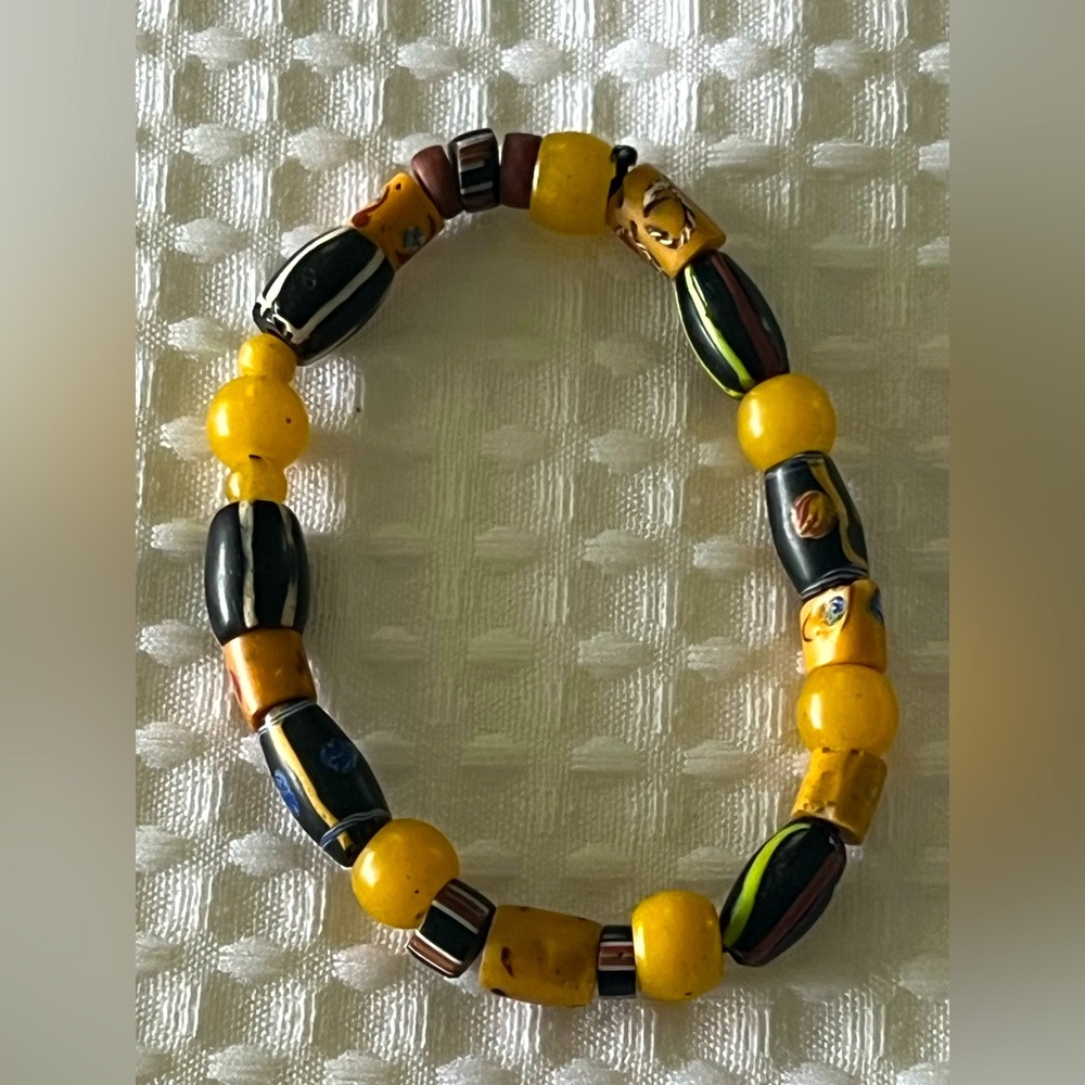 African trade bead bracelet Authentic